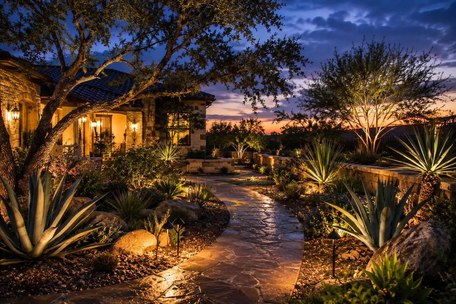 Custom Lighting Design project in Austin by Austin Landscape Lighting