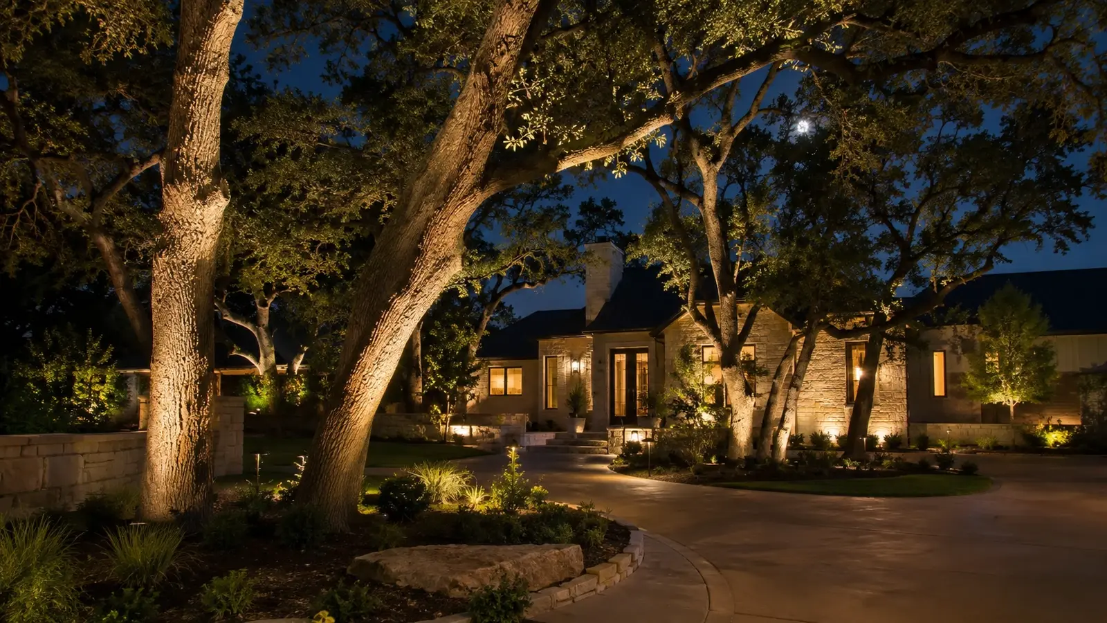 Landscape lighting ideas for trees by Austin Landscape Lighting