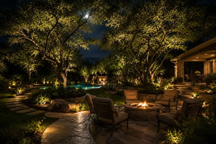 Austin landscape lighting service by Austin Landscape Lighting