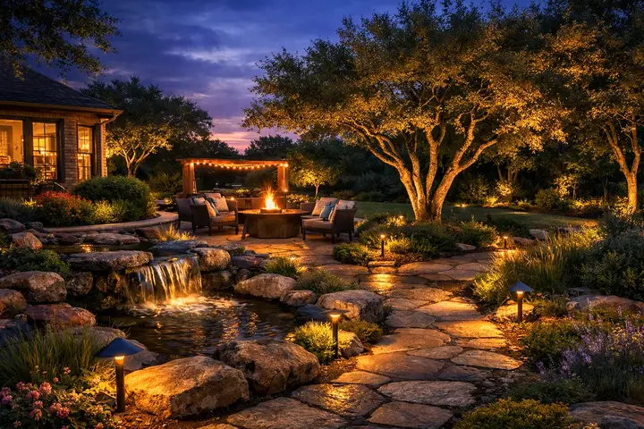 Austin landscape lighting by Austin Landscape Lighting