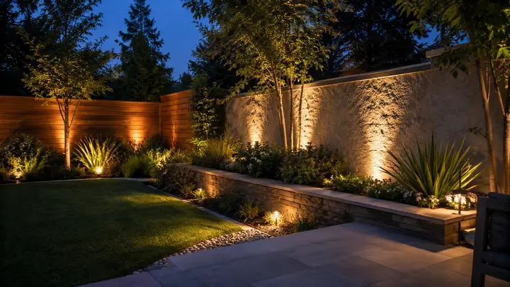 Backyard landscape lighting ideas by Austin Landscape Lighting