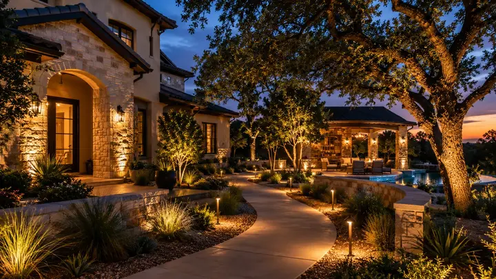Best outdoor landscape lighting ideas by Austin Landscape Lighting