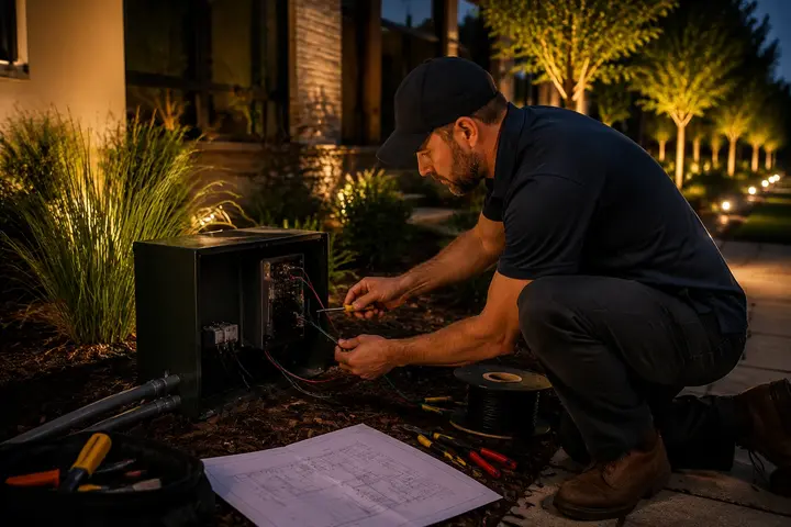 Commercial landscape lighting Austin by Austin Landscape Lighting