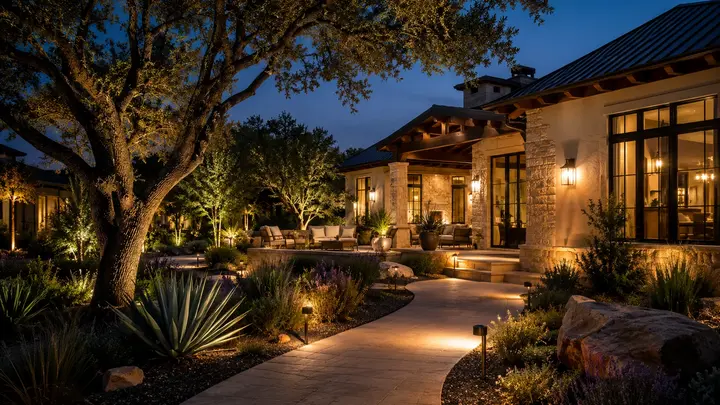 Landscape lighting design ideas by Austin Landscape Lighting