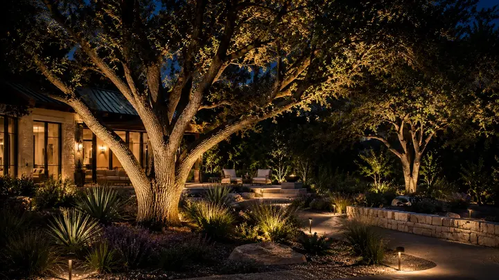 Landscape lighting design ideas by Austin Landscape Lighting