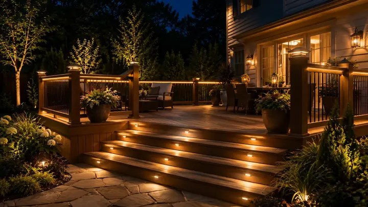 Landscape lighting ideas backyard by Austin Landscape Lighting