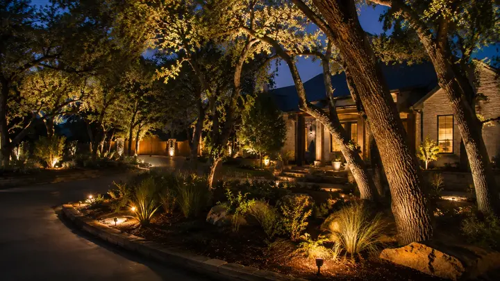Landscape lighting ideas for trees by Austin Landscape Lighting
