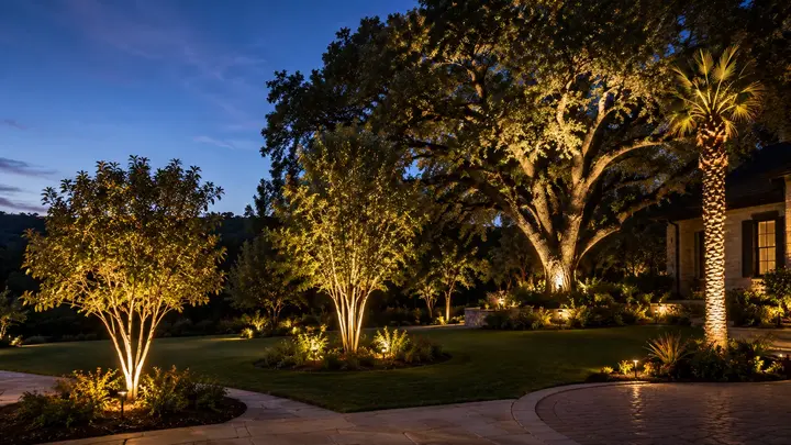 Landscape lighting ideas trees by Austin Landscape Lighting
