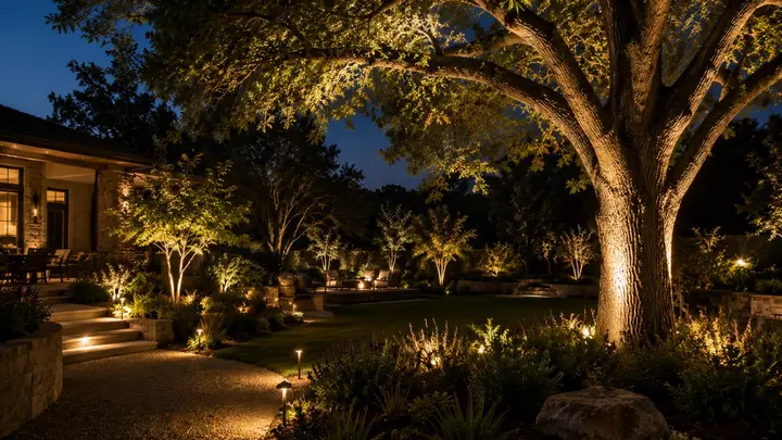 Landscape lighting ideas trees by Austin Landscape Lighting