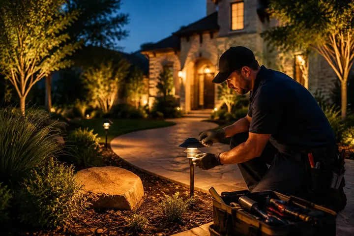 Landscape lighting maintenance Austin by Austin Landscape Lighting
