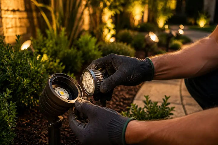 Landscape lighting maintenance Austin by Austin Landscape Lighting