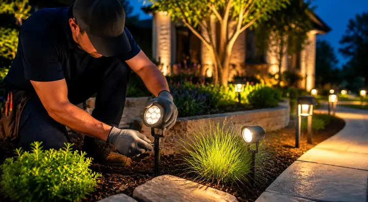 Landscape lighting repair Austin TX by Austin Landscape Lighting