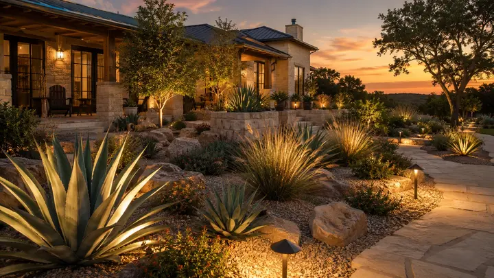 Landscaping solar lighting ideas by Austin Landscape Lighting