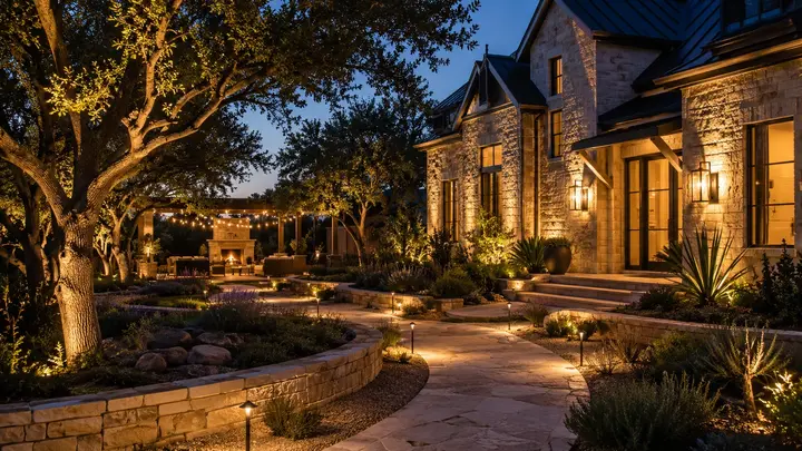 Outdoor landscape lighting ideas by Austin Landscape Lighting