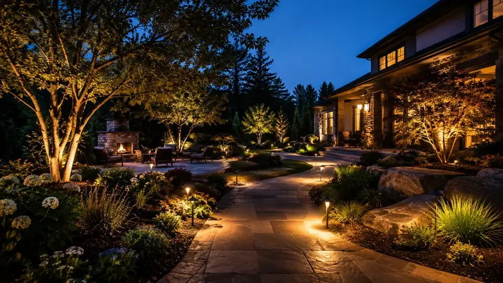 Outside landscape lighting ideas by Austin Landscape Lighting