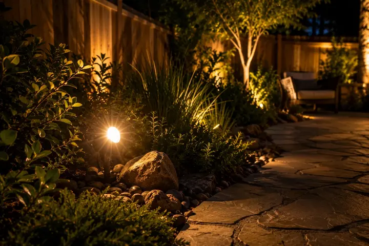 Outside landscape lighting ideas by Austin Landscape Lighting