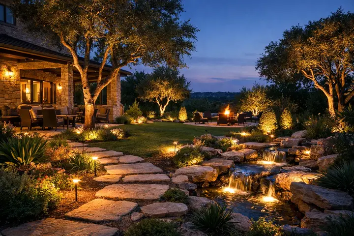 Residential landscape lighting Austin by Austin Landscape Lighting